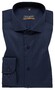 Eterna Cover Shirt Half-Ply Cotton Twill Non-Iron Shark Collar Overhemd Navy