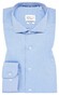 Eterna Cover Shirt Half-Ply Cotton Twill Non-Iron Shark Collar Shirt Blue