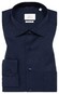 Eterna Cover Shirt Twill Half-Ply Cotton Non-Iron Classic Kent Overhemd Navy