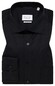 Eterna Cover Shirt Twill Half-Ply Cotton Non-Iron Classic Kent Shirt Black