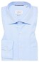 Eterna Cover Shirt Twill Half-Ply Cotton Non-Iron Classic Kent Shirt Light Blue