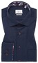 Eterna Cover Shirt Twill Half-Ply Cotton Non-Iron Kent Collar Overhemd Navy