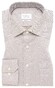 Eterna Fine Fantasy Pattern Cotton Non-Iron Subtle Texture Overhemd Taupe