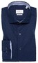 Eterna Original Shirt Plain Color Poplin Cotton Non-Iron Overhemd Navy