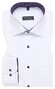 Eterna Original Shirt Poplin Cotton Non-Iron Uni Color Subtle Contrast Shirt White