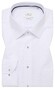 Eterna Uni Color Natté Texture Cotton Non-Iron Kent Collar Overhemd Wit