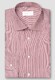 Eton Albini Elevated Supima 120 Cotton Twill Bengal Stripe Overhemd Rood