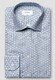 Eton Allover Geometric Pattern Signature Twill Overhemd Lichtblauw-Blauw