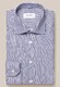 Eton Bengal Stripe Dobby Fabric Cutaway Collar Shirt Navy