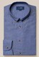 Eton Button Down Mussola Cotton Modal Horn Effect Buttons Shirt Dark Evening Blue