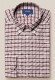 Eton Cotton Tencel Flannel Check Button Down Shirt Burgundy