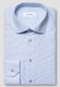 Eton Elevated Poplin Fine Check Mother of Pearl Buttons Supima Cotton Shirt Light Blue