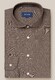 Eton Faux-Uni Flannel Wide-Spread Collar Shirt Brown