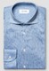 Eton Filo di Scozia Cotton King Knit Mini Check Overhemd Licht Blauw