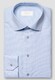 Eton Fine Check Elevated Supima Cotton Poplin Mother of Pearl Buttons Shirt Light Blue