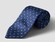 Eton Fine Fantasy Floral Structure Weave Silk Tie Navy