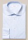 Eton Fine Piqué Subtle Striped Lightweight Organic Cotton Overhemd Licht Blauw
