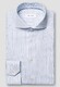 Eton Fine Stripe Cotton Twill Overhemd Donker Blauw