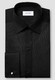 Eton Fine Striped Bib Evening Piqué Shirt Black