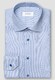 Eton Fine Twill Striped Cotton Shirt Blue