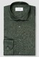 Eton Herringbone Fine Cotton Flannel Shirt Dark Green