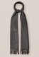 Eton Herringbone Pattern Scarf Grey