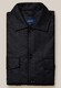 Eton Herringbone Wool Cashmere Flannel Overshirt Dark Evening Blue