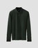 Eton Interlock Long Sleeve Organic Supima Cotton Jersey Poloshirt Dark Green