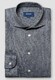 Eton King Knit Filo di Scozia Yarn Fine Stripe Shirt Navy