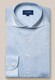 Eton King Knit Wide Spread Filo di Scozia Cotton Overhemd Licht Blauw
