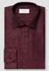 Eton King Oxford Luxury Basketweave Texture Shirt Dark Red