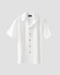 Eton Knit Jacquard Fine Zig Zag Filo di Scozia Cotton Shirt White