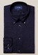 Eton Lightweight Flanel Cotton Tencel Overhemd Donker Blauw