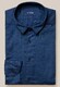 Eton Lightweight Flannel Herringbone Button Down Shirt Dark Evening Blue