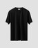 Eton Luxury Cotton Silk Crew Neck Soft Touch T-Shirt Zwart