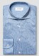 Eton Mini Check Filo di Scozia Cotton King Knit Overhemd Licht Blauw