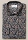 Eton Modern Flower Pattern Shirt Navy