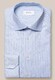 Eton Oxford Multi Stripe Fine Basketweave Texture Shirt Light Blue