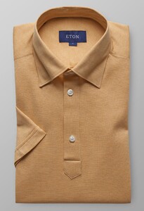 Eton Polo Popover Shirt Polo Geel
