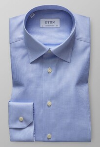 Eton Royal Oxford Overhemd Pastel Blauw