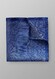 Eton Signature Dots Pochet Pocket Square Deep Blue Melange
