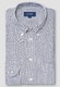 Eton Signature Oxford Cotton Stripe Button Down Overhemd Donker Blauw