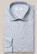 Eton Signature Poplin Medallion Pattern Cutaway Collar Shirt Blue