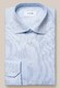 Eton Signature Twill Subtle Texture Fine Stripe Shirt Light Blue