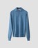 Eton Soft Touch Natural Stretch Fine Knit Cotton Cashmere Trui Blauw