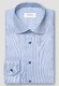 Eton Striped Fine Twill Cotton Shirt Blue