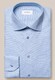 Eton Subtle Geometric Pattern Luxury Dobby Fabric Tonal Buttons Shirt Light Blue