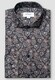 Eton Twill Allover Floral Pattern Fantasy Paisley Overhemd Navy