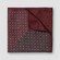 Eton Two-Face Patterned Wool Pocket Square Dark Red