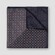 Eton Two-Face Patterned Wool Pocket Square Navy